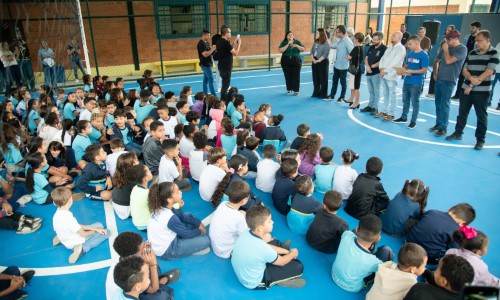 Prefeitura de Barra Mansa reinaugura quadra da Escola Dr. Djair Machado Gomes